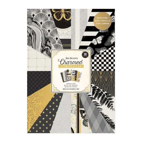 Bo Bunny Charmed Chronicles Double-Sided Paper Pad 6"X8"-36 Sheets {1}