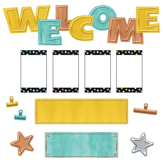I &hearts; Metal WipeOff&reg; Welcome Mini Bulletin Board Set {1}