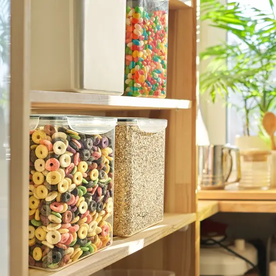 Sorbus 2 Pack Airtight (5qt/170oz) Dry Food Storage Containers with Lids, Labels and Marker - BPA Free Pantry Organization for Kitchen {4}