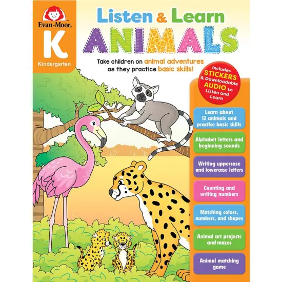 Listen and Learn Animals, Grade K {1}