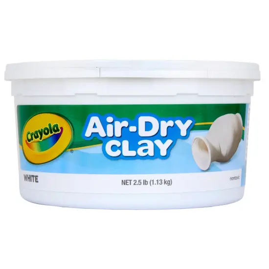 Air-Dry Clay, 2.5 Pounds Resealable Bucket, White {1}