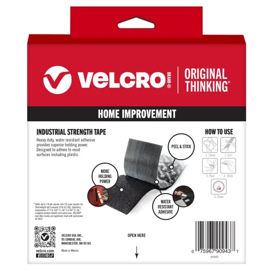 VELCRO(R) Brand Industrial Strength Tape 2"X10'-Black {2}