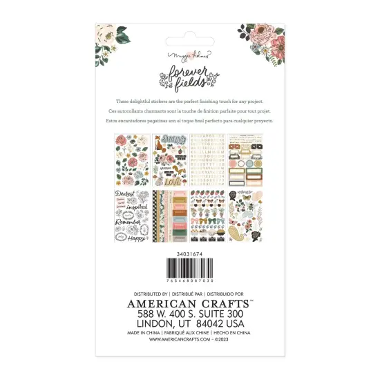 Maggie Holmes Forever Fields Sticker Book-8 Sheets {2}