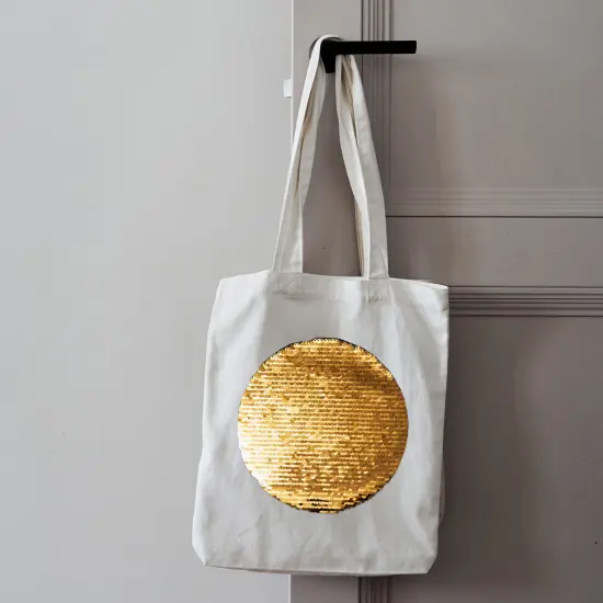 Craft Express Gold Sequin Round-Gold, 7.4"X7.4", 2 pack {4}