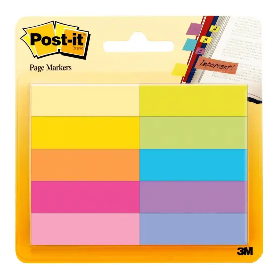 Page Markers, 50 Sheets/Pad, 10 Pads/Pack {1}