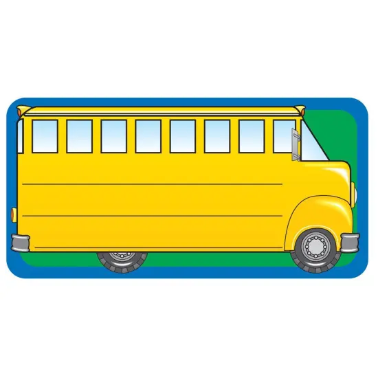 School Bus Nametags, 1-5/8" x 3-1/4" , Pack of 36 {1}
