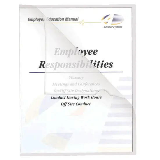 Recycled Poly Project Folders, Clear, Reduced Glare, 11" x 8-1/2", Box of 25 {1}