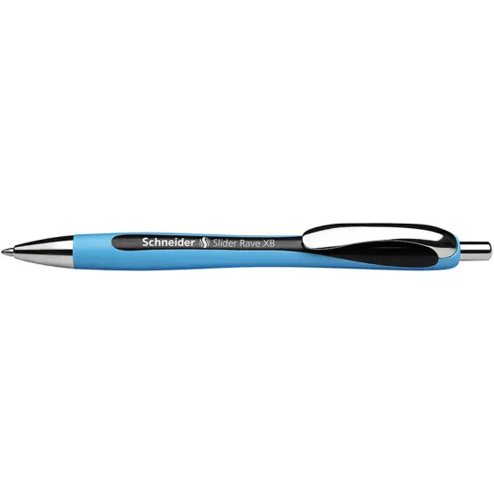 Slider Rave XB Refillable + Retractable Ballpoint Pen, 1.4 mm, Black Ink, Single Pen {1}
