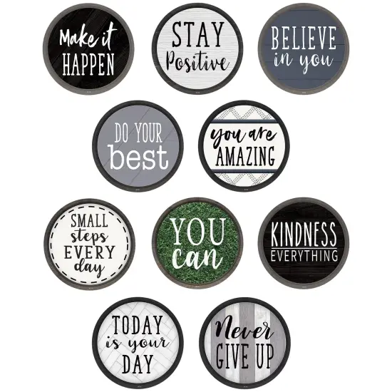 Modern Farmhouse Positive Saying Accents, Pack of 30 {1}