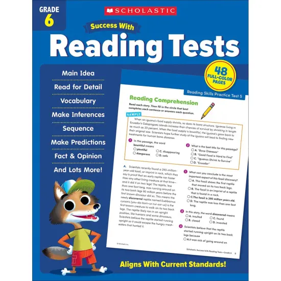 Success With Reading Tests: Grade 6 {1}