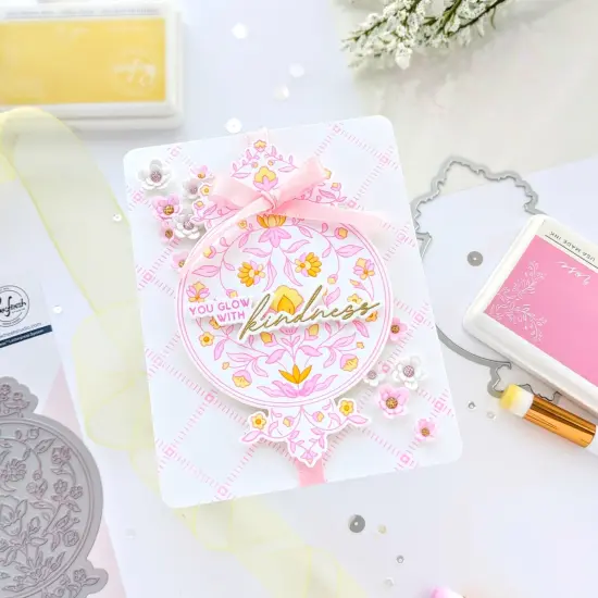 Pinkfresh Studio Press Plate-Garden Tapestry {3}