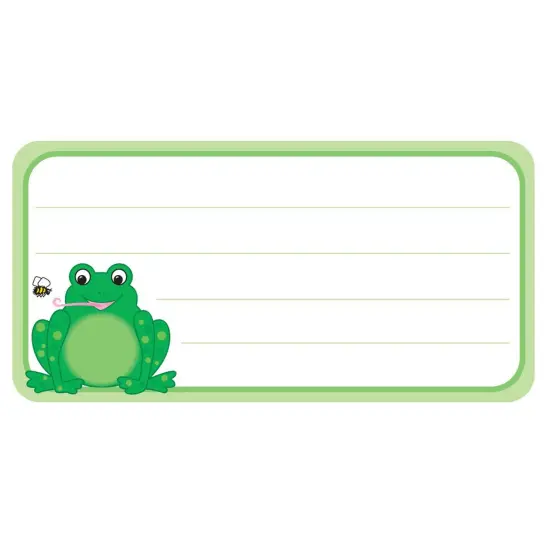 Frog Nameplates, 1-5/8" x 3-1/4" , Pack of 36 {1}