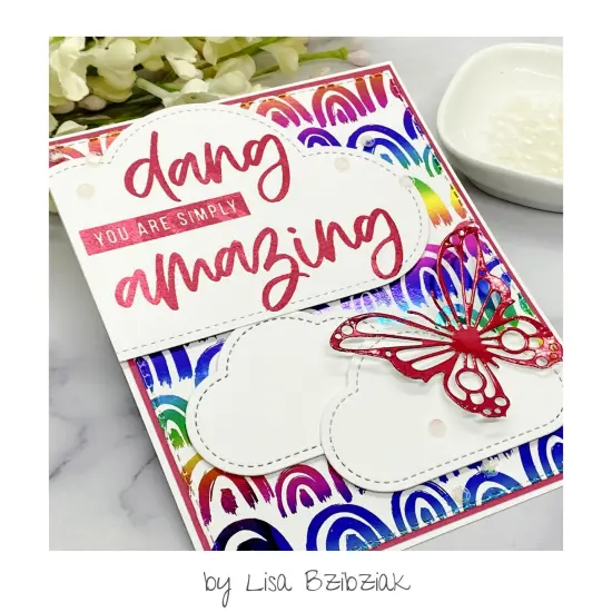 Deco Foil Adhesive Transfer Sheets by Unity5.9" x 5.9"-Simply Amazing {4}