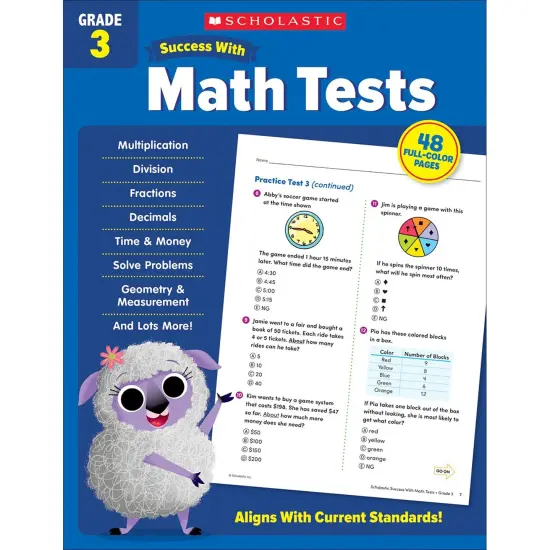 Success With Math Tests: Grade 3 {1}