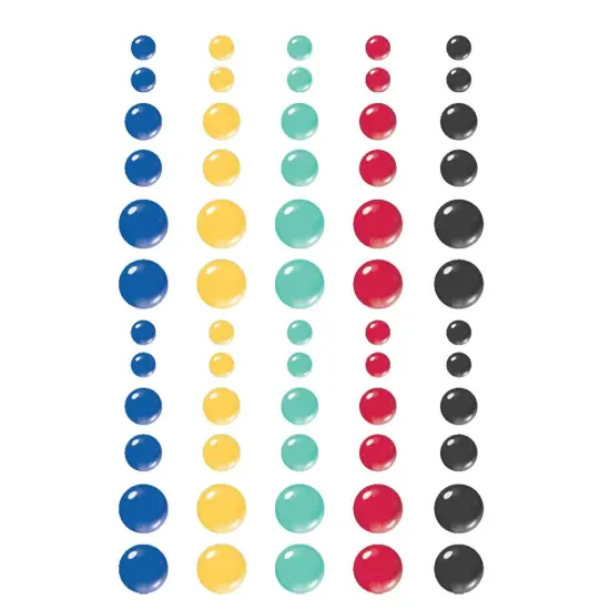 Say Cheese Tinseltown Enamel Dots-Glossy {2}