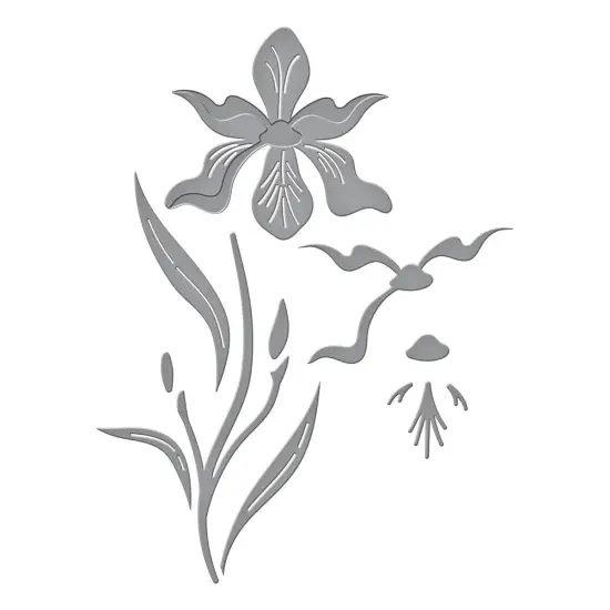 Spellbinders Etched Dies By Lisa Horton-Layered Iris, Spotlight Frames & Florals {3}