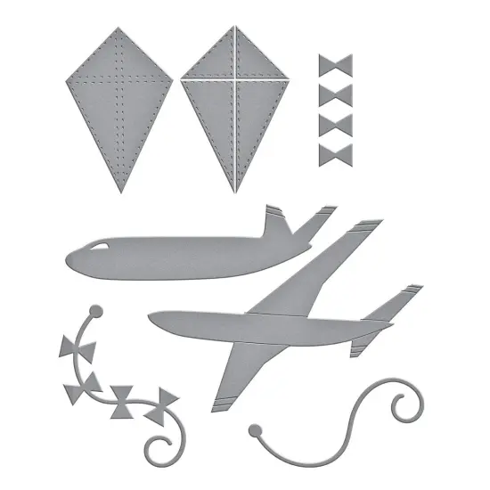 Spellbinders Etched Dies By Vicky Papaioannou-Fly Away, Tunnel Scapes {3}