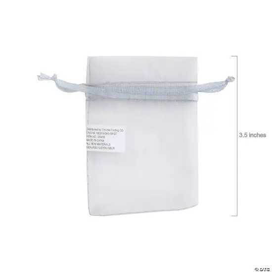 Bulk 50 Pc. Mini Organza Drawstring Treat Bags Gold {3}