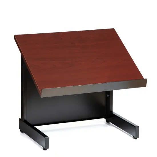 Audio Visual Direct Tabletop Lectern for Presentations Cherry {4}