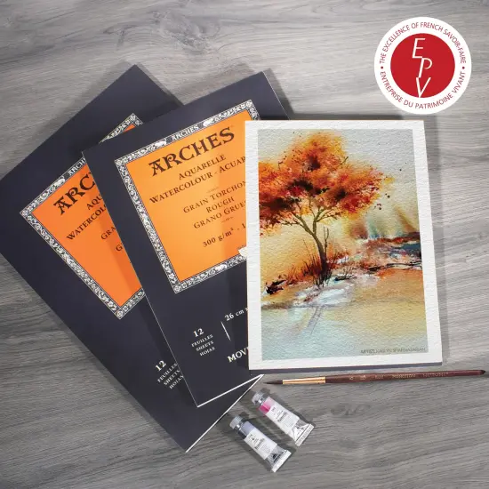 Arches Aquarelle Rough Watercolor Pad 9"X12"- 140lb, 12 Sheets {7}