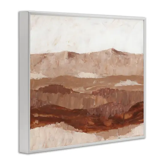Stupell Industries Abstract Canyon Painting Framed Giclee Art White Frame {3}