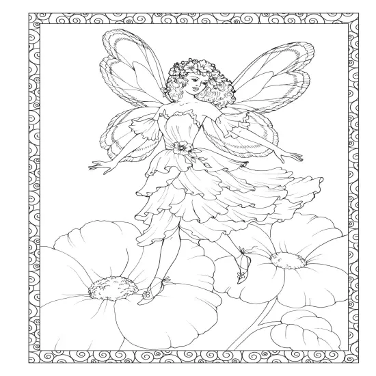 Creative Haven: Enchanted Fairies Coloring Book-Softcover {5}