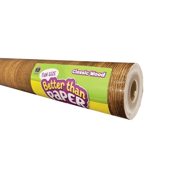 Fun Size Better Than Paper&reg; Bulletin Board Roll, 18" x 12', Classic Wood {1}