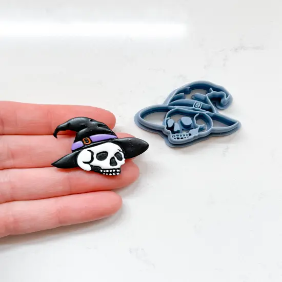 SKULL WITCH HAT | HALLOWEEN 2025 | CLAY CUTTERS {2}