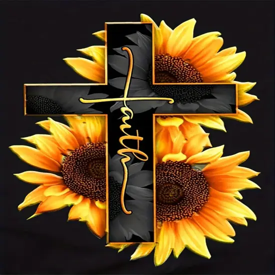 5D Diamond Painting Kit for Adults Beginners,DIY Cross Sunflower Paint by Diamond Art Kits,Suitability Friends Full Round Drill Diamonds Dots Gem Art,Home Wall Decor 11.8x15.8 Inch {1}