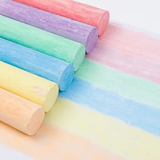 Sidewalk Chalk, 72 Pack Jumbo Sidewalk Chalk Bulk For Kids, Non-Toxic Outdoor Chalk Set For School Blackboard Playground, 18 Colors {4}