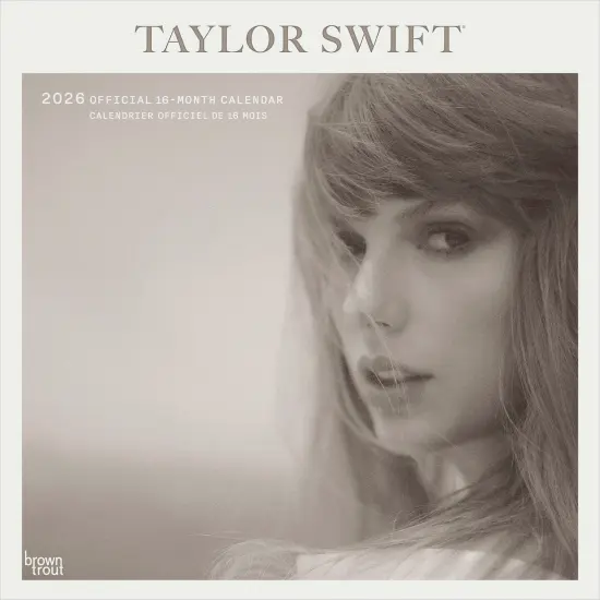 Taylor Swift OFFICIAL | 2026 12 x 24 Inch (Hanging) Monthly Square Wall Calendar | English/French Bilingual {1}