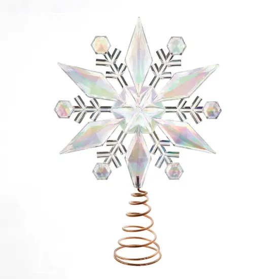 Kurt Adler 12.75-Inch Iridescent Snowflake Tree Topper {1}