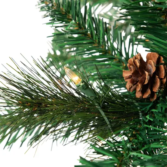 Northlight 4' Pre-Lit Frosted Carolina Berry Spruce Artificial Christmas Tree, Clear Lights Green {6}