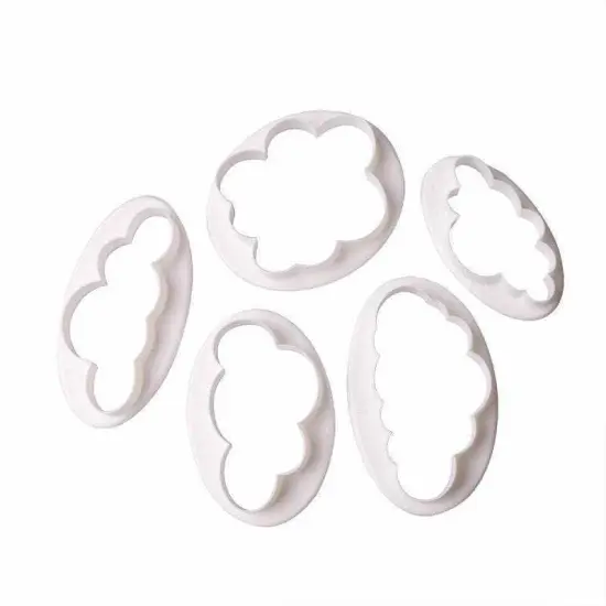 5 PC Clouds and Cloud Shape Cookie Cutter Set {6}