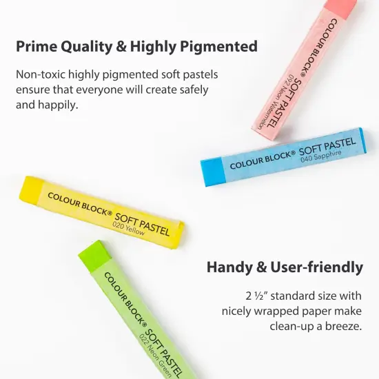 100 Professional Grade Soft Pastels - Artist Chalk Set in Wooden Box - Colored Drawing Art Supplies Kit - Pastel Colors for Painting, Sketching - Vibrant Pigments for Adults, Beginners {4}