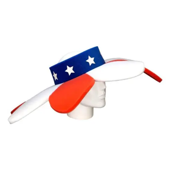 USA Flower Pamela Vibrant & Patriotic Party Hat {1}
