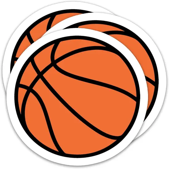 (3Pcs)Basketball Sticker Basketball Decals, Sport Sticker,Gift for Basketball Players, Basketball Fan,Basketball Team&ndash; Waterproof Vinyl Decal for Books Laptop Phones Tumblers Water Bottles {1}