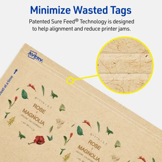 2-1/2" Diameter Round Scalloped Edge, Kraft Brown Printable Tags {4}