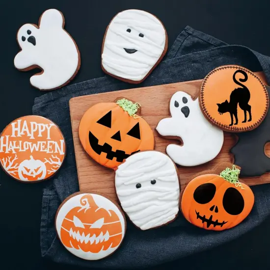 Small Halloween Stencils for Painting on Wood (60 Boo) {3}