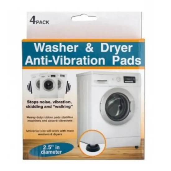 Handy Housewares 4pc Heavy Duty Clothes Washer and Dryer Anti-Vibration and Anti-Walk Feet Pads {1}