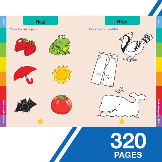 Carson Dellosa Prekindergarten Skills Preschool Workbook, Colors, Shapes, Letters, Phonics, and Math Toddler Learning Activities for Kids Ages 4-5, Pre Kindergarten Classroom or Homeschool Curriculum {4}