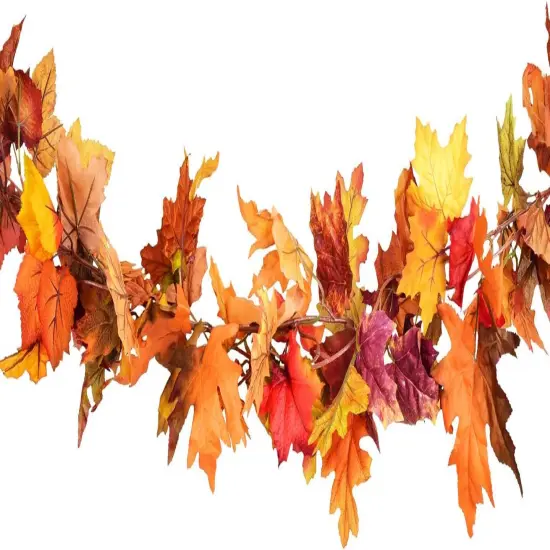 2 Pack Fall Garland Maple Leaf, 5.9Ft/Piece Hanging Vine Garland {6}