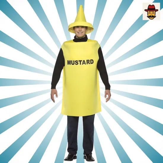 Adult Mustard Costume with Hat Ideal for Group or Couple Parties {2}