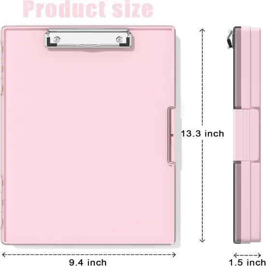 Clipboard with Storage - Pink {5}