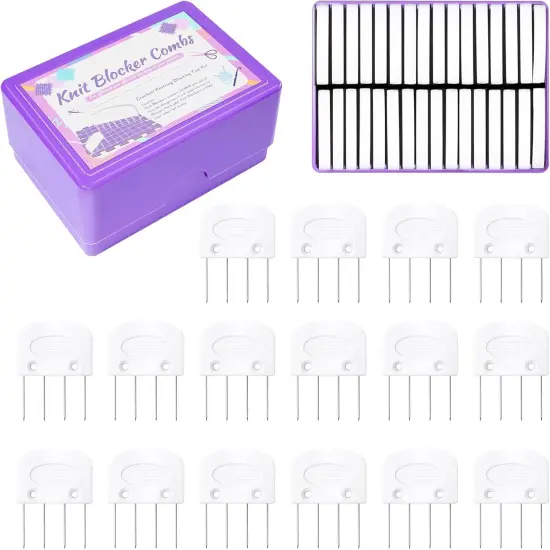32 Pcs Knit Blocking Combs for Knitting {1}