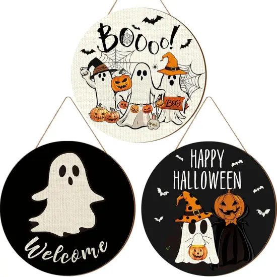 3 Pcs Happy Halloween Decorations {1}