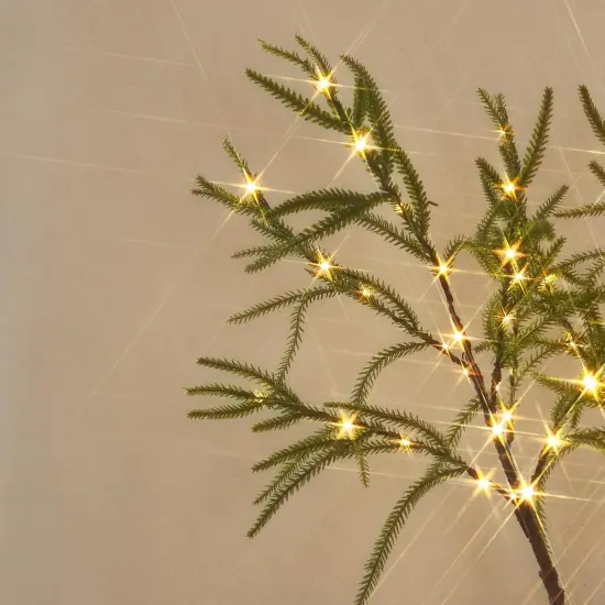 Lighted Norfolk Pine Garland {2}