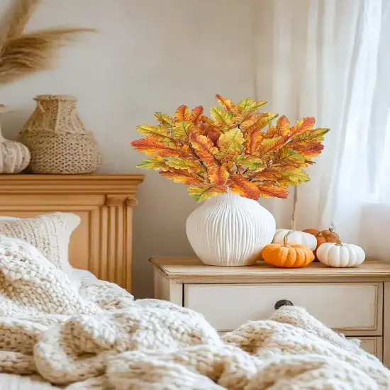 5 Pcs Fall Leaves Stems {5}