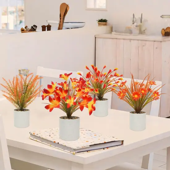 4 Pcs Artificial Fall Flowers {4}