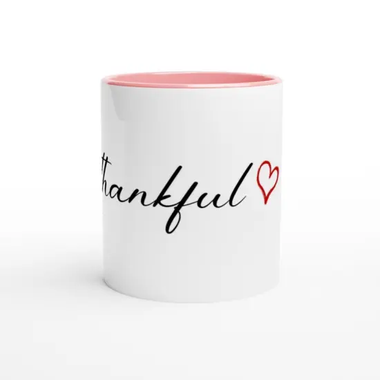 Thankful Mug White 11oz Ceramic Mug {4}